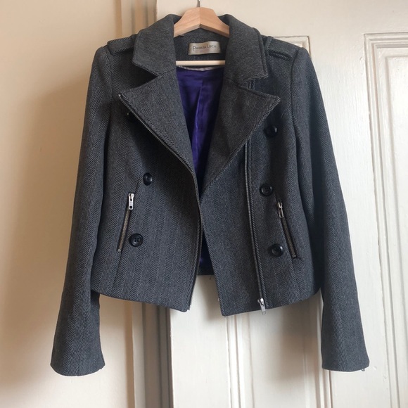 Wool Moto style jacket! - Picture 4 of 7